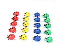 ANCLLO 50Pcs Ladybug Decorative Refrigerator Magnets Perfect Fridge Magnets for House Office Personal Use-Multicolor