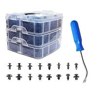 ANCLLO 625Pcs Car Plastic Rivets Fasteners Push Type Pin Rivets Clips Trim Kit for Toyota, Honda, Buick, BMW, Daewoo, GMC, Jeep Suzuki and Mazda