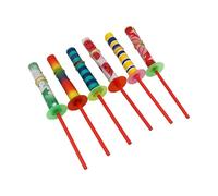 ANCLLO 6pcs Party Paper Flickers Set,swinging sticks, telescopic sticks, magic sticks,Fun Party Favors, Birthday, Classroom Decorations, and Christmas Stocking Stuffers(Random Colors)