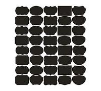 ANCLLO 80Pcs Chalkboard Labels Stickers Reusable Small Waterproof Sticker Label Adhesive Removable Chalk Board Jar Labels for Home and Kitchen
