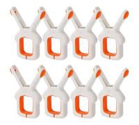 ANCLLO 8PCS Beach Towel Clips, Large Laundry Plastic Clip Bright Color Clothes Pegs, Windproof Clothes Pins For Sunbeds Laundry Pool Chairs, Family Pack Of Pool Towel Pegs