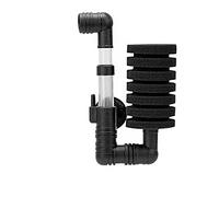 ANCLLO Air Pump Sponge Filter Biochemical Sponge for Aquarium Fish Tank Up to 60L Aquarium Filter, Black