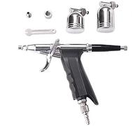 ANCLLO Airbrush Dual Action Trigger Airbrush Kit Art AirBrush for Model Paint Hobby Nail Tattoo Makeup Cake Decorating