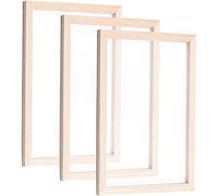 ANCLLO Alte Papierherstellungsmethode Holzpapierherstellung Crafting Papermaking Mold Frame Screen for DIY Handcrafts Supplies Papercraft Tools, DIY papercraft 25x34cm