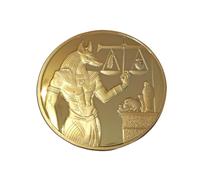ANCLLO Ancient Protector Anu gyptian New Ornamental Collectable Commemorative Coin