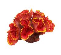 ANCLLO Artificial Simulation Coral Decor- Aquarium Decoration Underwater Plants Non-Toxic Landscaping Fish Tank Decor Landscaping Ornament Coral, Size 8 * 6 * 5CM (Orange)