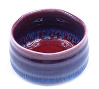 ANCLLO Authentic Japanese Traditional Tea Ceremony Matcha Bowl Chawan Handcrafted in Japan, Purple Red Glaze