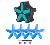 ANCLLO Avata Propeller FPV Colored Replacement 2 Pairs Propeller and Storage Box Set Bundle Blades Prop for DJI AVATA Drone Accessories (Blue)