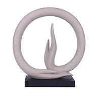 ANCLLO Buddha Hand Statue Yoga Decoration Minimalist Sandstone Art Collection Abstract Sculpture Desk Ornament