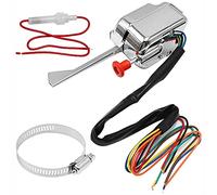ANCLLO Chrome 12V Universal Street Hot Rod Turn Signal Switch Replacement for Fodr Buikc GM