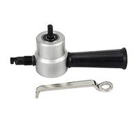 ANCLLO Double Head Sheet Metal Nibbler Cutter 360 Degree Adjustable Power Drill Nibbler Cutting Tools Kit