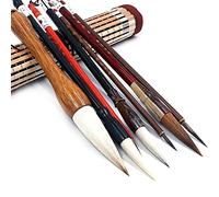 ANCLLO Excellent Chinese Calligraphy Brush Kanji Japanese Sumi Drawing Brush(4 Sizes with Brush Bag)