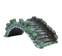 ANCLLO Fake Aquarium Water Bridge Ornament Figurine Miniature Fairy Garden Home Decor Bridge Aquarium Fish Tank Décor #2