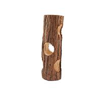 ANCLLO Hamster Tunnel Tube Natural Wooden Playing Hut Forest Hollow Tree Trunk Peep Hole Design for Squirrel Mice Chinchilla Chipmunk Small Animals