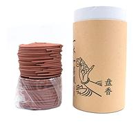 ANCLLO Incense Coils, 60 Coils Natural Incense Per Box, 3 Hours Burn Time for Home, Office, Yoga Room, Tea Room, Temple, Gift (Sandalwood)