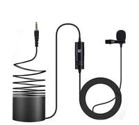 ANCLLO Lavalier Microphone Hands-Free Clip-on Lapel Mic with Omnidirectional Condenser for Smartphone Camera Live-steam Podcast Interview