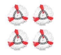 ANCLLO Mop Heads Replacement for Vilede Mop Triangle Spin Mop Head Microfibre Washable and Reusable -Pack of 4