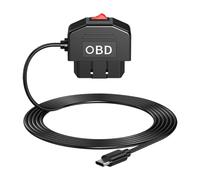 ANCLLO OBD Extension Cable for Dash Cam Type C OBDII Power Cable 12V 24V to 5V 3A with Switch 2 Mode Length of Cable 3.5M