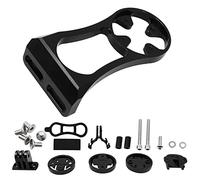 ANCLLO Out Front Bicycle Computer Mount Extension Bracket, Multifunction Bike Mount for Garmin Edge/Bryton/CatEye/Gopro - Black