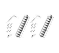 ANCLLO Pack of 2 Spring Automatic Door Closer Stainless Steel Adjustable Spring Silent Buffer Hinge Home Invisible Anti-Pinch Door Closers