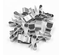 ANCLLO Pack of 50 Solar Panel Cable Clip Solar PV Wire Clamps Clips 23 x 10 mm? Stainless Steel Pendant Wire Clamps for Electrical Cable Management