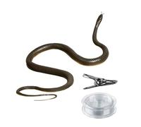 ANCLLO Realistic Snake, Snake Prank with String and Clip, Snake is Following you for Prank Props Trick Snake as April Fool's Day Halloween Scary Gag Gift Party Decoration