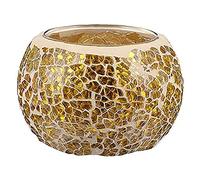 ANCLLO Scented Candle Holder Mosaic Glass Tea Light Holder,Handmade Romantic Glass Tealight Candle Holder for Aromatherapy, Party Décor(NO Candles)