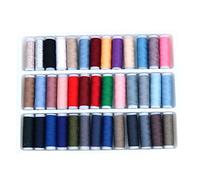 ANCLLO Sewing Thread, Mixed 39 Colors 150M Rainbow Assorted Colour Polyester Cotton Thread Set Ideal for Hand Sewing Machine Sewing Knitting Stitching