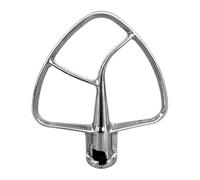 ANCLLO Stainless Steel Flat Stirrer Attachment for 4.5-5 QT Food Processors Stand Mixer Dishwasher Safe