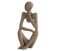 ANCLLO The Thinker Statue Abstract Sculpture Resin Statues for Home Decor Modern Home Office Shelf Desktop Bookshelf Décor