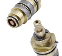 ANCLLO Thermostatic Bath Tub Faucet Shower Valve Replacement Part Temperature Control Shower Mixer Hot and Cold Temperature Control Valve H-2