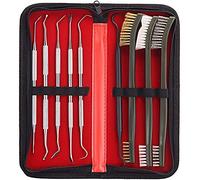 ANCLLO Universal Cleaning Kit Pick Set for All Guns Double-Ended Nylon Brass Steel Brush Metal Ploymer Picks Set with Case