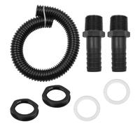 ANCLLO Water Butt Connector Pipe Link Kit 25mm Downpipe Water Butt Connecting Kit for Linking 2 Water Butts Rain Barrel Water Tanks Together