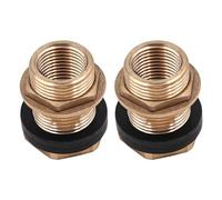 ANCLLO Water Butts Water Tanks Set Pack of 2 Water Barrel Fitting Barrel Screw Connection with 3/4 Inch Male Thread x 1/2 Inch Internal Thread for Taps