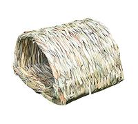 ANCLLO Woven Grass Tunnel House for Hamsters Guinea Pigs Secret Base for Training Dwarf Rabbits Bearded Dragons and Other Pocket Pets