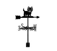 ANCNA-U Exquisite Weathervane Dog Ornament Wind Vane Animal Metal Roof Garden Direction Sign Weathercock Outdoor Farmhouse Decorative Wind Measuring Tool Directional Indication, Maltese