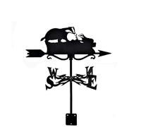 ANCNA-U Garden Weather Vane Decorative Weathercock Hunter Hound Badger Squirrel Vane Stainless Steel Weathervane Direction Indicator for Outdoor Roof Garden Mount Yard Decor 35X50cm Ornament