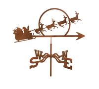 ANCNA-U Garden Weathervane, Stainless Steel Weather Vane Outdoor Decoration Retro Farm Scene Garden Market direction indicator Professional Measuring Tools