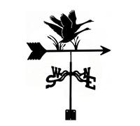 ANCNA-U Metal Weathervane Iron Weather Vane with Mounting Bracket Animal Decoration Vane Swan Design Direction Indicator East South West North Direction Measuring Tool