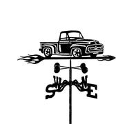 ANCNA-U Pickup Trucks Weather Vane Design Car Retro Orientation Indicator Stainless Steel wind vane Measuring Tool Weathercock with Anti-Rust Coating for Outdoor Roof Mount