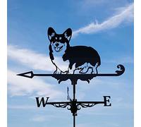 ANCNA-U Weather vanes for Roofs,Corgi weathervane,Outdoor Wind Direction Indicators,Roof,Garden,Mountain,Courtyard Decor Wind Vane,Farm Wind Vane,Cast Iron Weather Vane