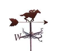 ANCNA-U Weathervane for Roof Mount Weather Vanes Creative Race Horse Wind Direction Indicator for Outdoor Garden Farm Yard Yard Decoration Weathercock