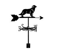 ANCNA-U Weathervane with Animal Dog Puppy Pattern Ornament Roof/Garden Mount Yard Farm Scene,Weather Vane Direction Indicator Measuring Tool Decoration,Water Spaniel