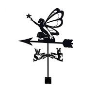 ANCNA Weathervane with Shooter Sending Birds Fairy, Wind Direction Indicator Outdoor Bracket Wind Vane Weather Vane Professional Measuring Tool Garden Yard Easy To Assemble