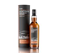 anCnoc Peated Single Malt Whisky, 40% ABV, Sherry Cask Finish Highland Scotch, 70cl, Light Smoky & Sweet Notes, Knockdu Distillery