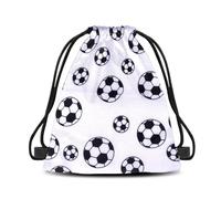 Ancnoz Soccer Drawstring Backpack Bag for Soccer Lover Football Sports Bag for Son Friend Birthday Game Day Gifts, Football, S