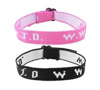 Ancnoz WWJD Christian Bracelet What Would Jesus Do Adjustable Cross Crystal Bead Faith Bracelets for Women Men Couples, S, no gemstone