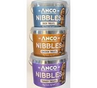 Anco Nibbles Training Treats Variety Pack - 3 x 300g Tubs (Duck/Turkey/Chicken)