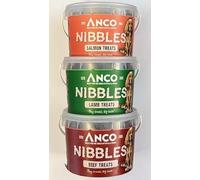 Anco Nibbles Training Treats Variety Pack - 3 x 300g Tubs (Salmon/Lamb/Beef)