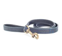 Ancol Timberwolf Leather Dog Lead, 1 m, Blue, dark blue